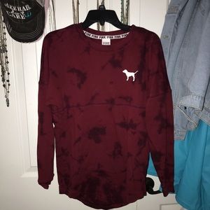 Maroon oversized PINK shirt